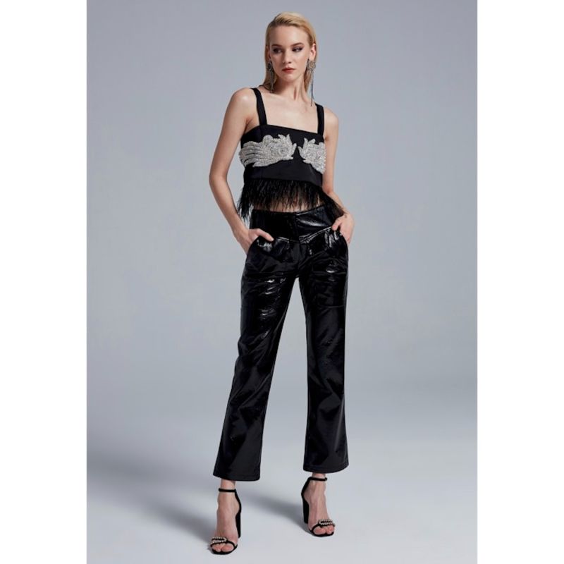 Dahlia Vegan Leather Pants Fickle Hearts Wolf & Badger