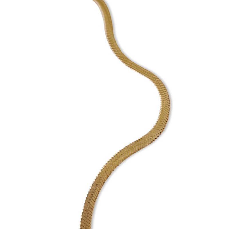 Dainty Flat Snake Necklace image