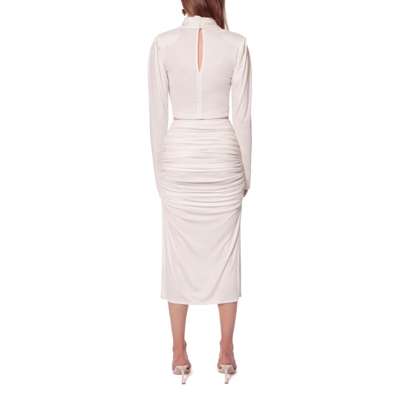 Midnight Pearl Skirt Set (White)