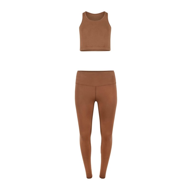 Dani Organic Cotton Legging -Root Beer image