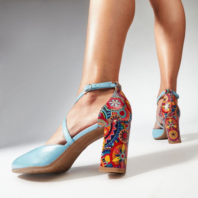 Dannii - Light Blue Signature - Womens Designer Heels image