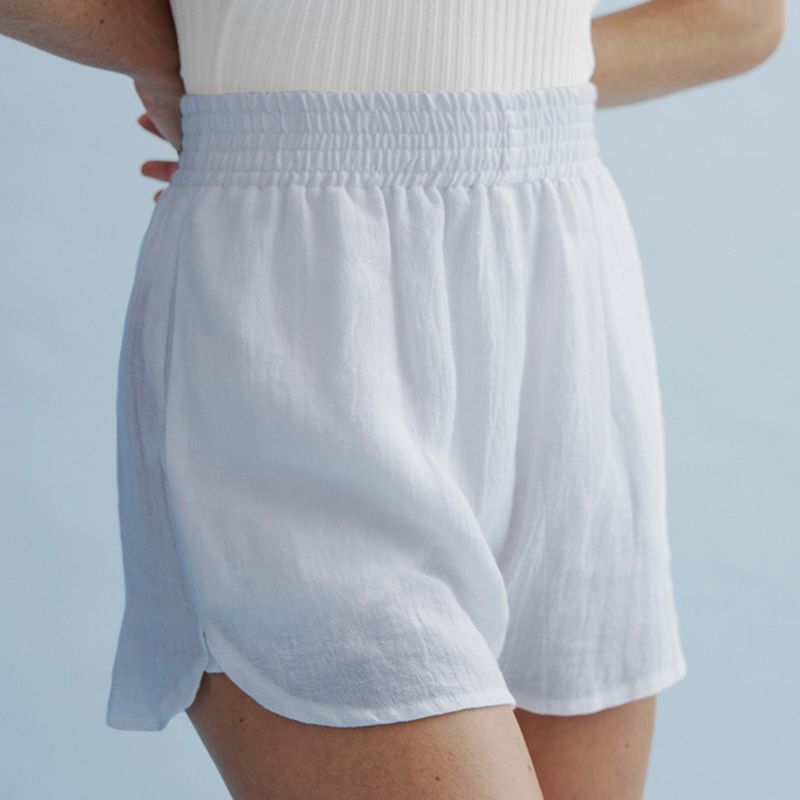 Darcy Linen Short - Chambray Blue image