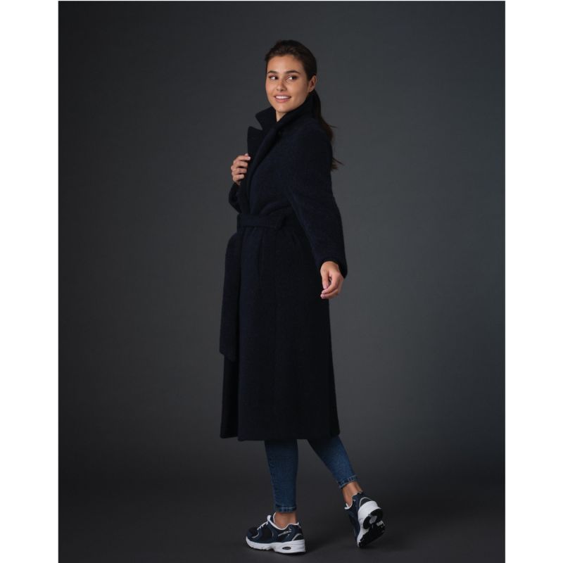 Dark Blue Belted Coat image