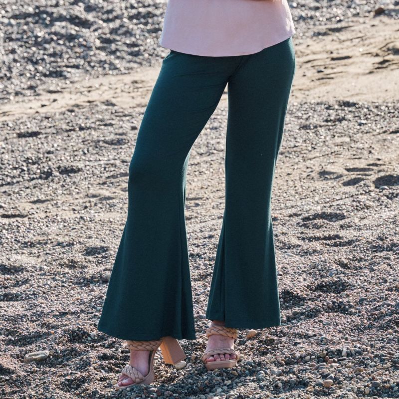 Dark Green Bamboo Flares image