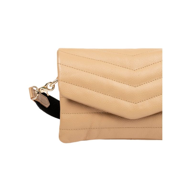 Darlo Mini Cross Body- Taupe Soft Grained Dollaro Leather image