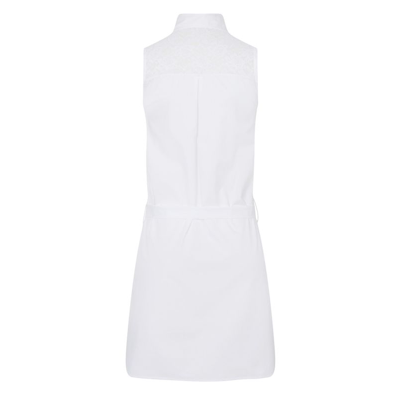 White Cotton Classic Dress image