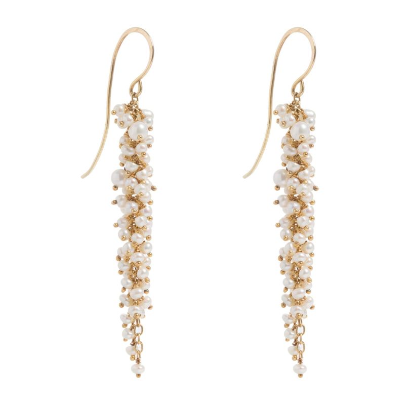 Delicate Gold Pearl Drops image