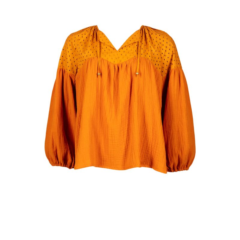 Delilah Blouse Burned Orange image