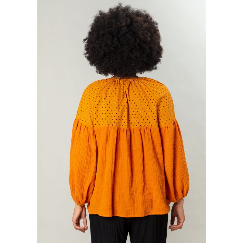 Delilah Blouse Burned Orange image