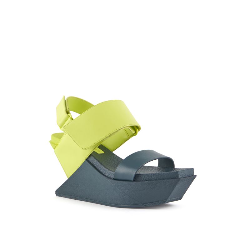 Delta Wedge Sandal - Cyber Lime image