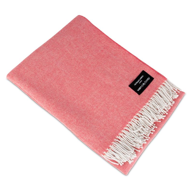 Daydreams - Merino Lambswool Throw - Pink & Purple image