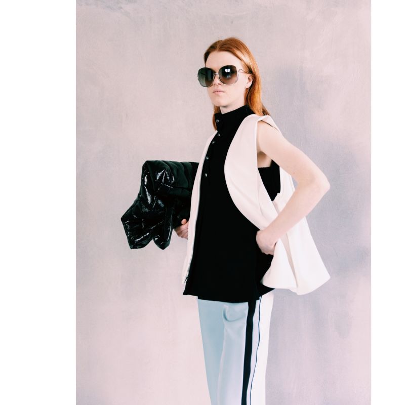 Designer Blazer Vest White Julia Allert Wolf & Badger