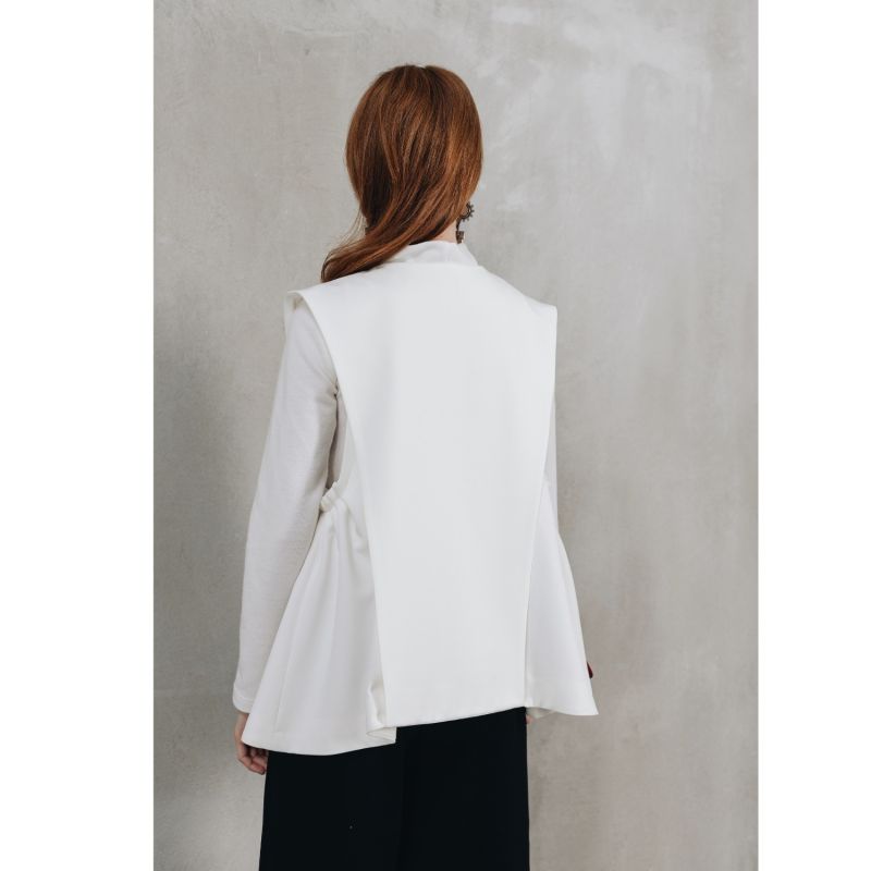 Designer Blazer Vest White Julia Allert Wolf & Badger