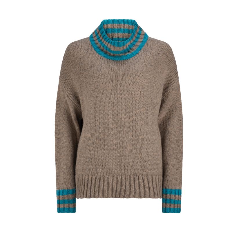 Desire Sweater - Dark Grey / Aqua image