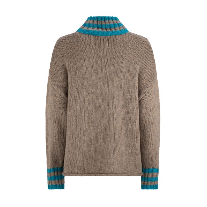 Desire Sweater - Dark Grey / Aqua image