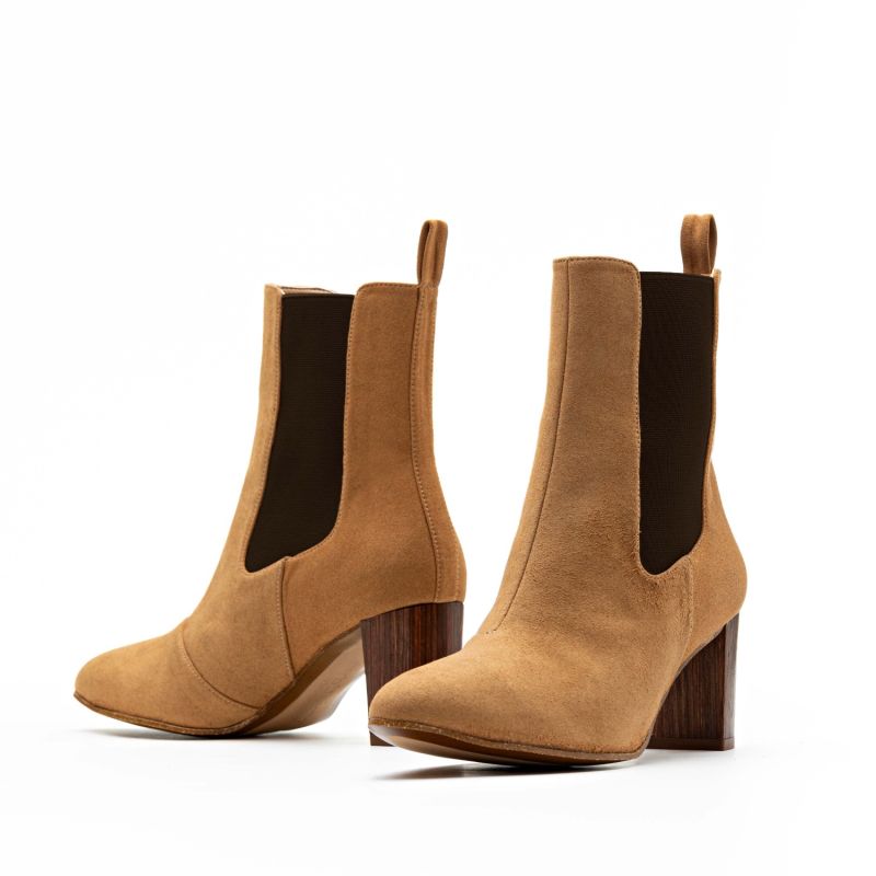 Vegan Ankle Boots Cinema Brown image