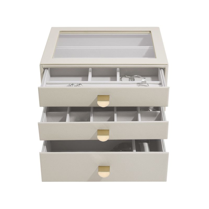Oatmeal Classic Jewelry Box With Drawers image
