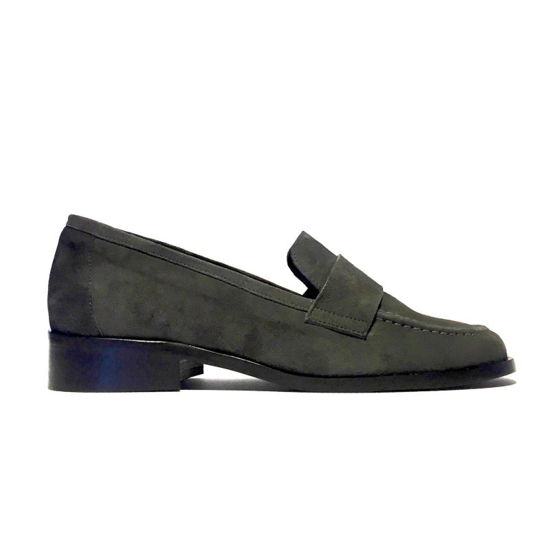 Amalia - Grey Suede Loafers image