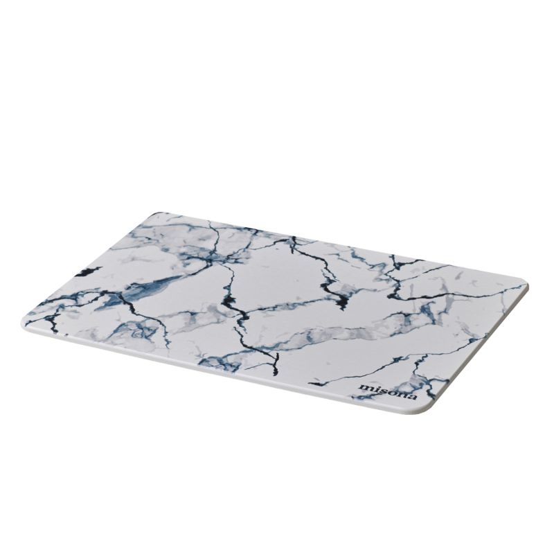 Diatomite Stone Bath Mat White Marble Misona Wolf & Badger