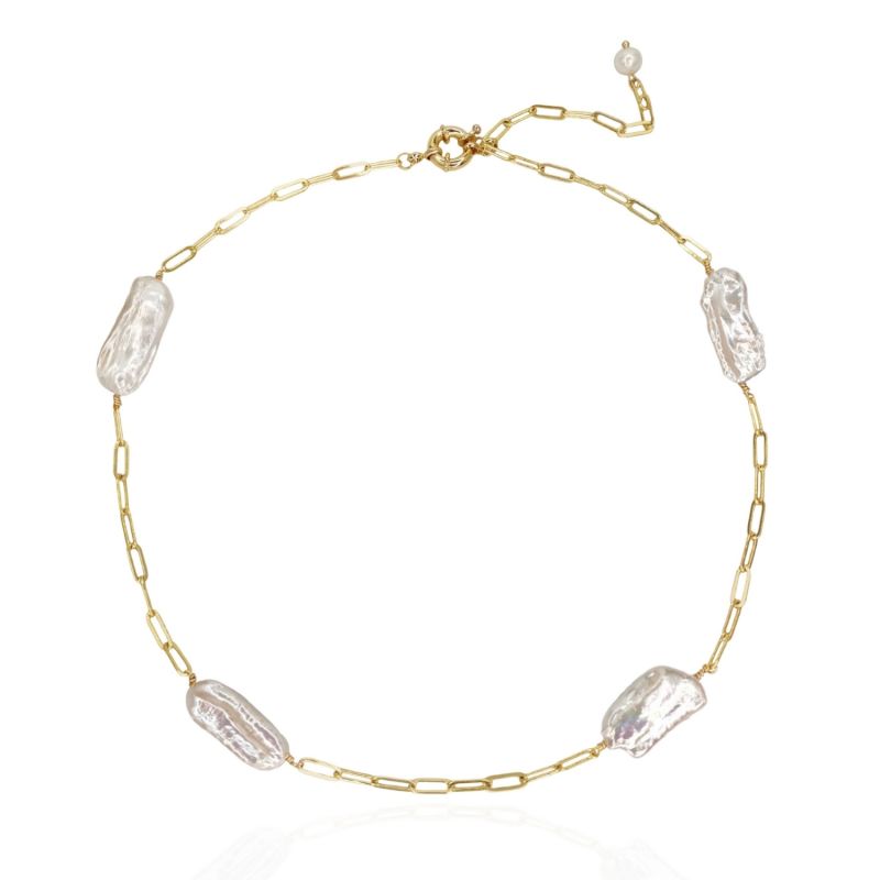 Penelope Keshi Pearl Chain Necklace image