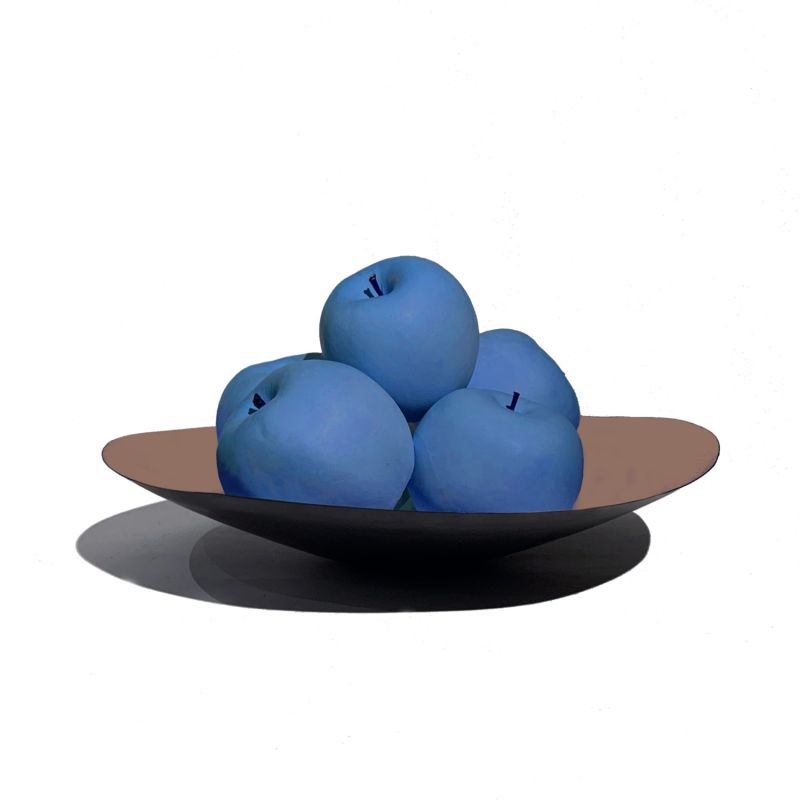 Ornamental Concrete Apple Set Baby Blue image