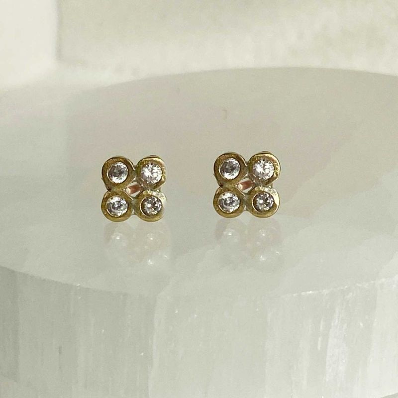 Disco Cube Diamond Studs image