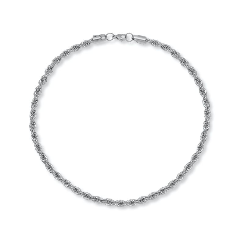 Silver Rope Chain Necklace image