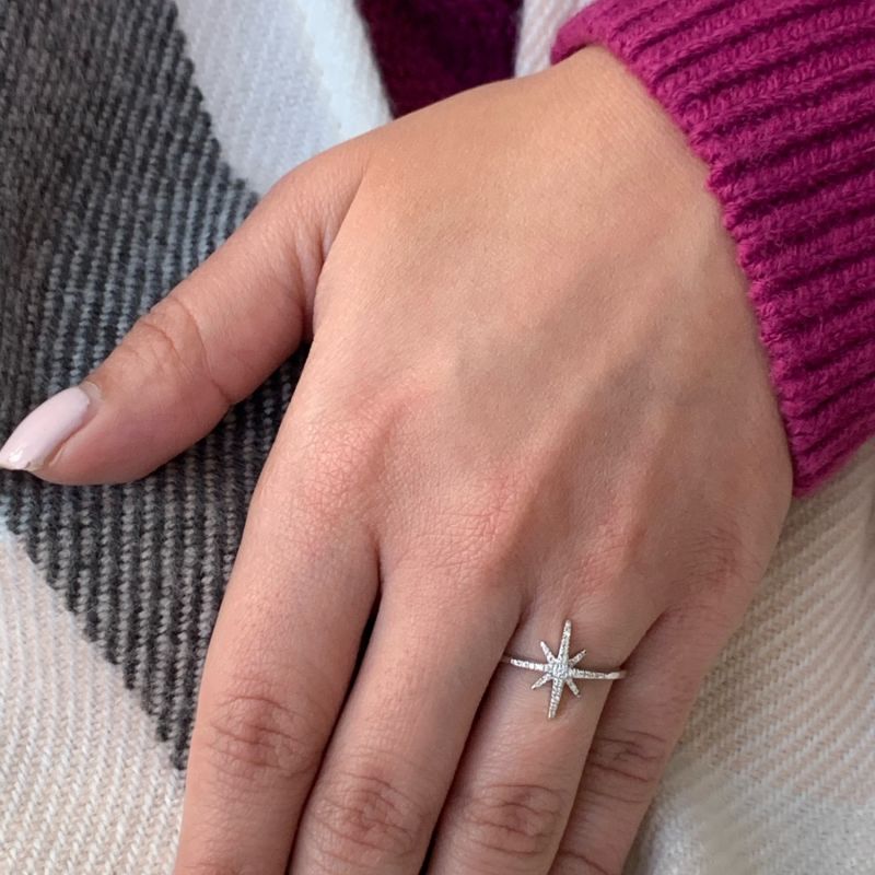 North Star Ring In Sterling Silver image