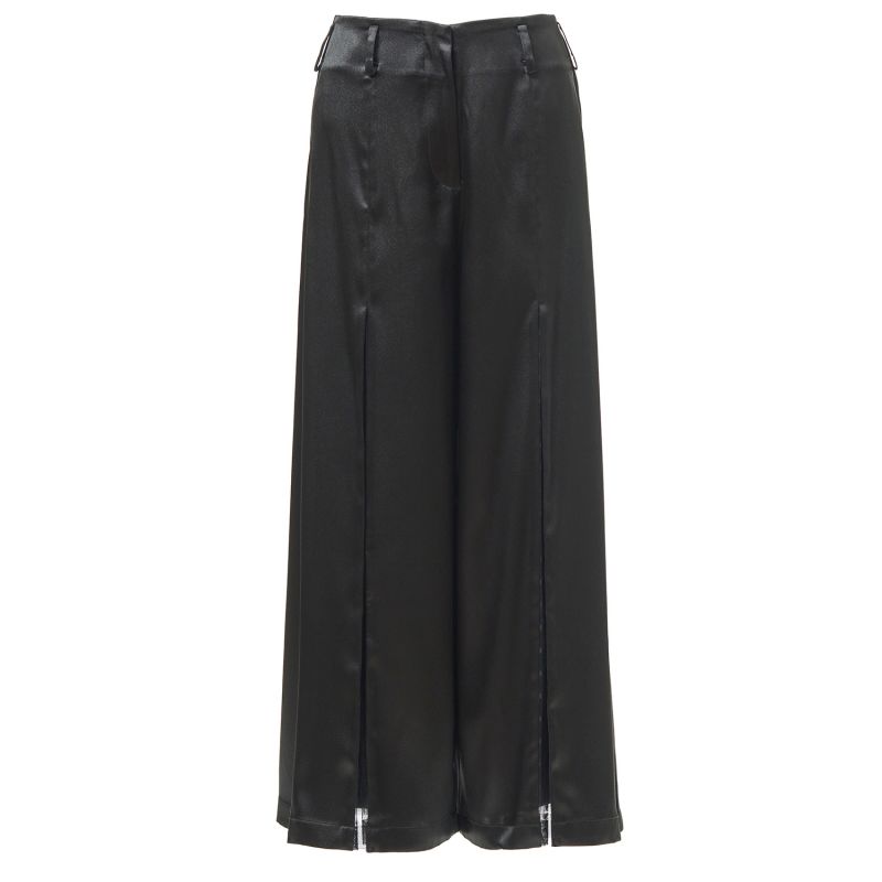 Bianca Trousers Pearlised Black Satin image