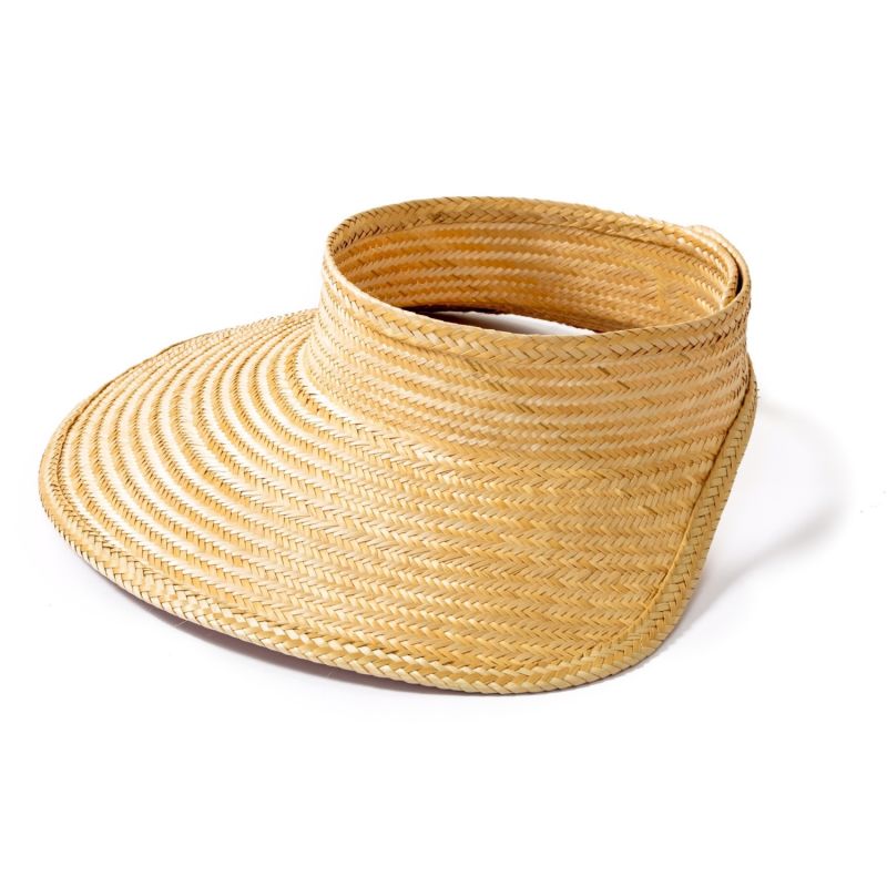 Natural Woven Straw Sun Visor image