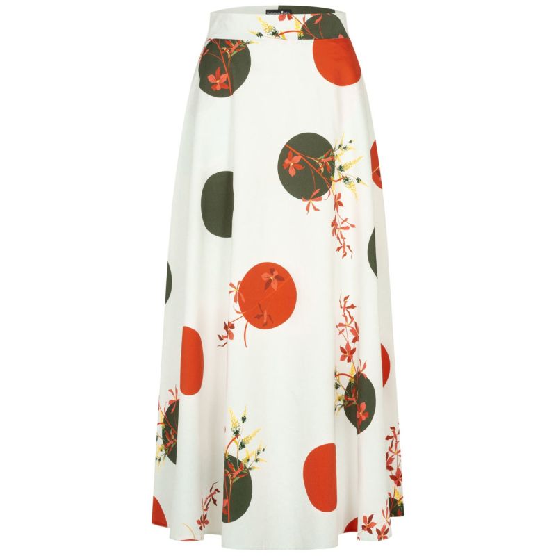 Dot Print Maxi Skirt image