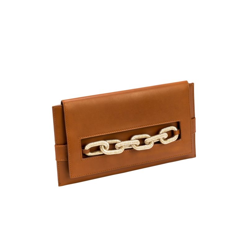 Catena Tan Envelope Clutch image