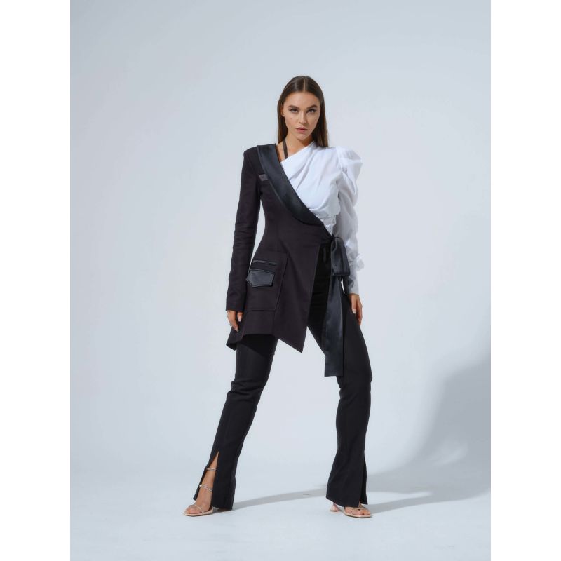交換無料！ Double Identity Asymmetric Half Blazer | Tia Dorraine | Wolf ジャケット・アウター