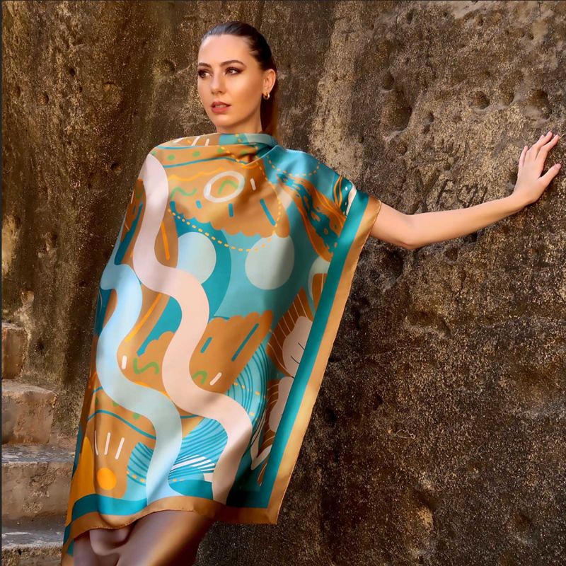 Dova Silk Maxi Scarf image