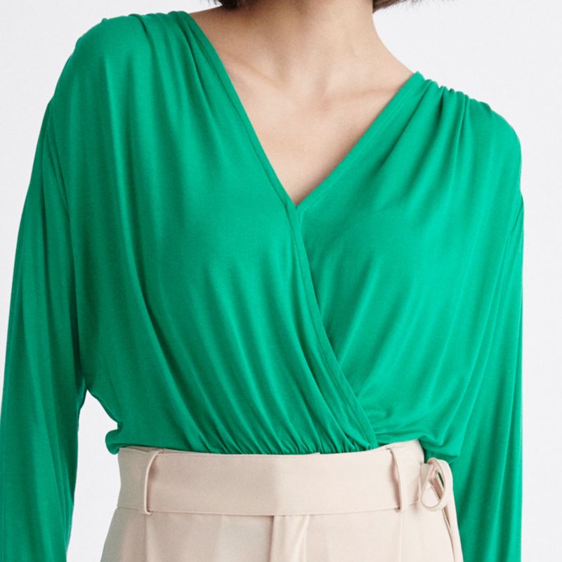 Buy Cashew Ginny Draped Wrap Blouse