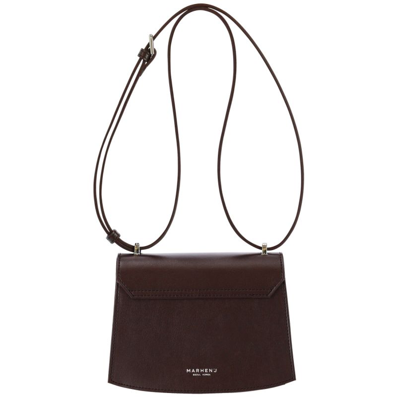 Apple Leather Shoulder Bag - Calla Mini - Mocha Brown image