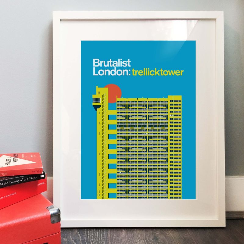 Trellick Tower Art Print Poster image