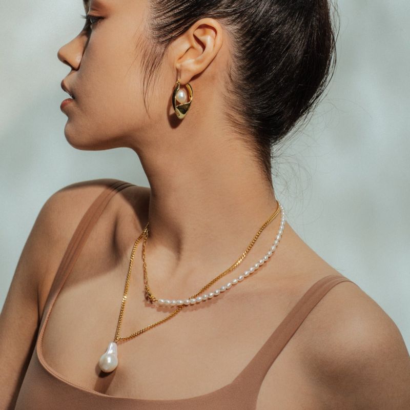 Sonette Pearl Necklace - 18K Gold Vermeil image