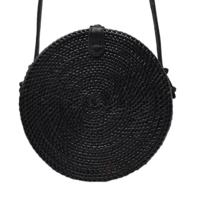 Black Rattan Camilla Bag Black Gingham image