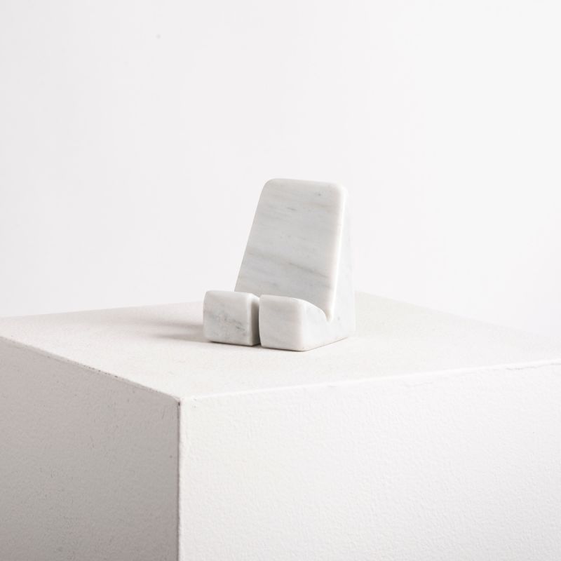 Phone Holder - White Marble image