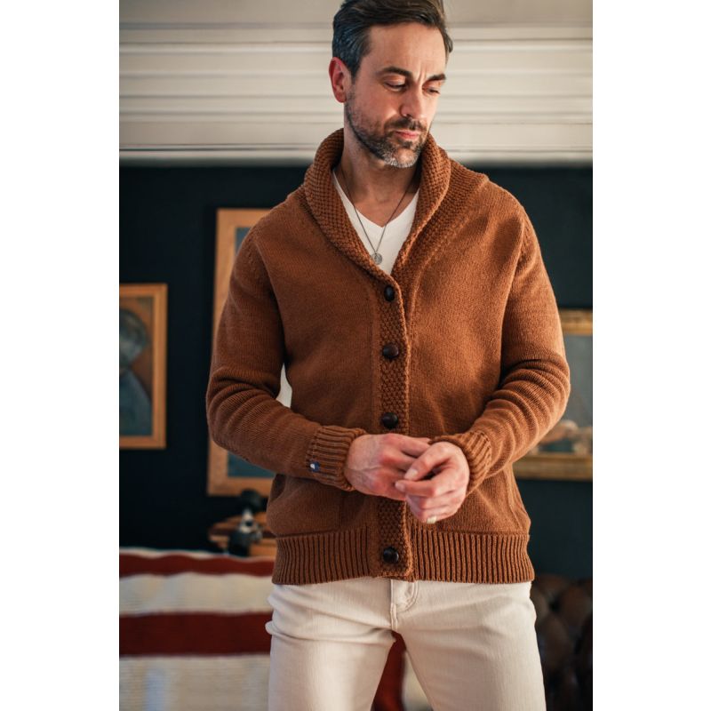 &Sons Turner Cardigan Rust image