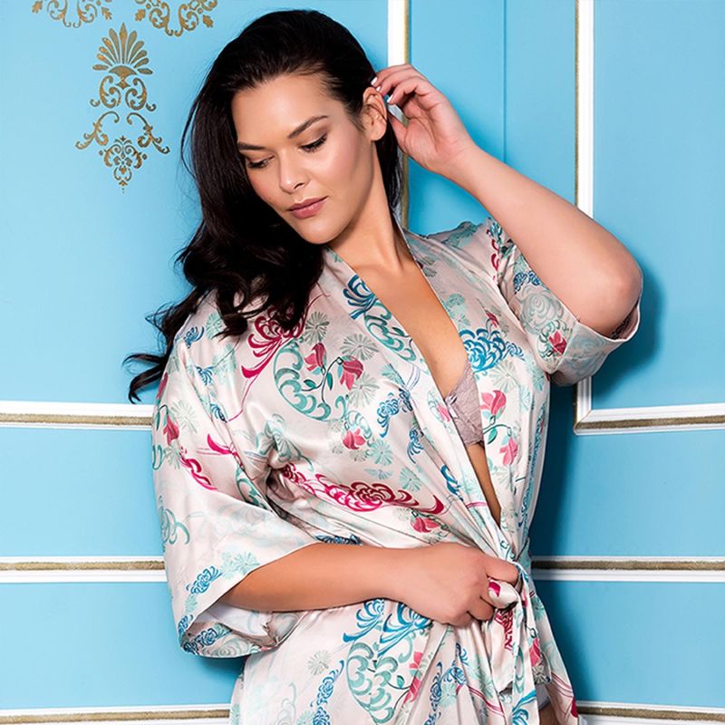 Amelie Silk Kimono Robe image