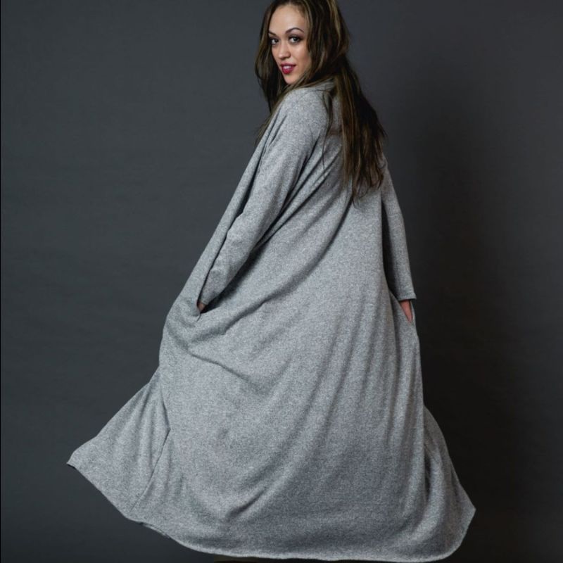 Heather Yoga Duster With Pockets image