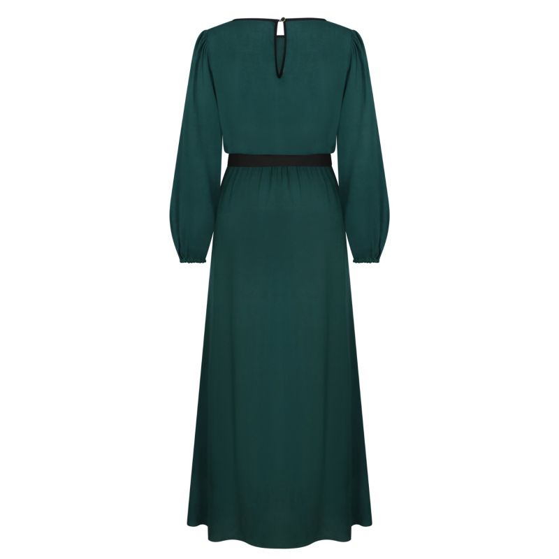 Midi Jojo Dress Bottle Green Rayon image