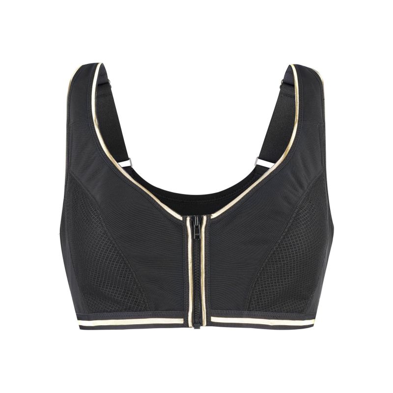 Dynamic Back Support Front Closure Cotton & Silk Sports Bra by Juliemay  Lingerie