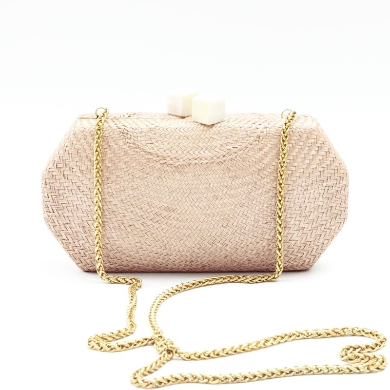 Sarsuela Handwoven Clutch Dusty Rose image