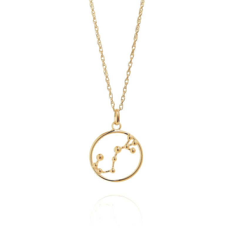 Scorpio Astrology Necklace In 9Ct Gold image