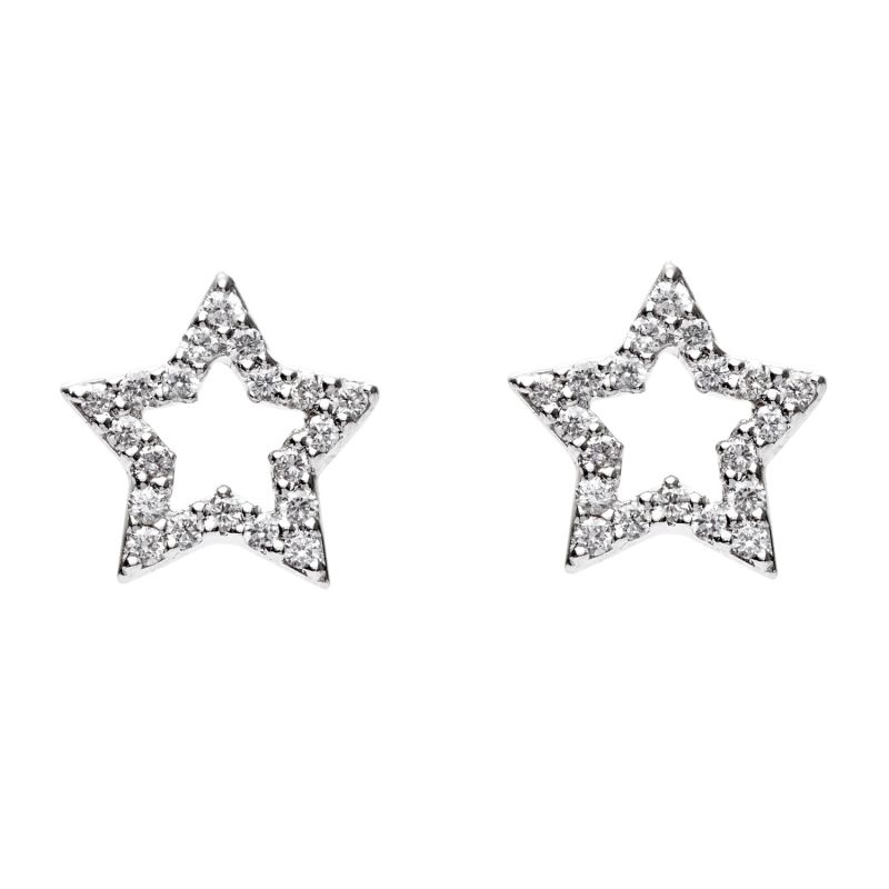 Twin Stars Diamond Earrings image