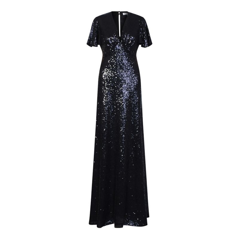 Long Tammim Dress Black Sequins image