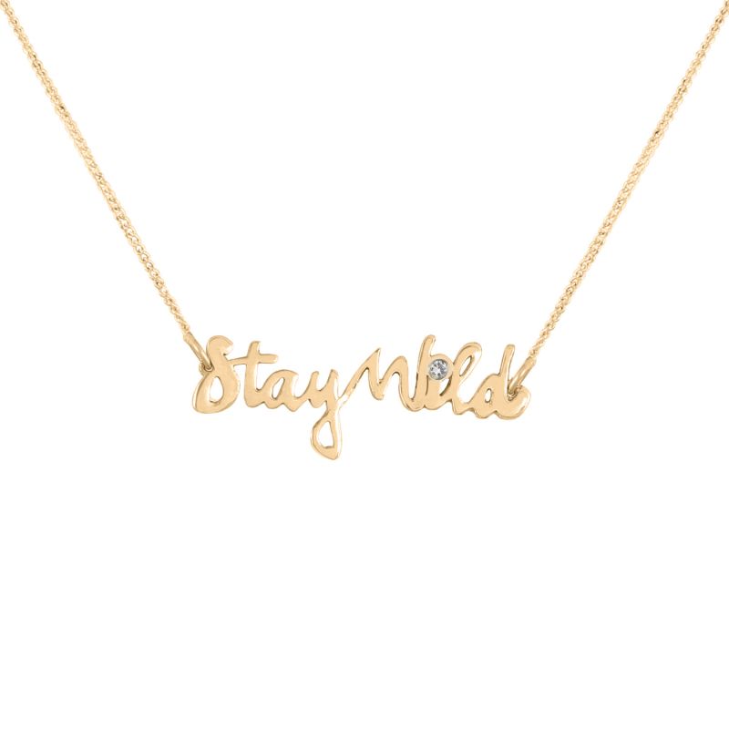 Stay Wild Necklace Diamond & Gold image